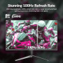Great voell Curved Gaming Monitor (100Hz/1K/Q240B12, 24inch/Curved)
