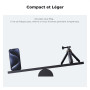 K&F CONCEPT Mini trépied 33cm avec Pôle Télescopique | Selfie stick portable, compatible avec GoPro Hero 13/12/11/10, DJI Osmo A