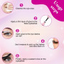 Aomig Faux Cils Individuel, 30D+40D+50D+60D+80D+100D Cluster Lash, 570 Pièces Kit d'extension Faux Cils DIY avec Liaison, Joint 