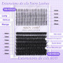 Arison Lashes Faux Cils Cluster Manga Spikes + Volume 80D DIY Extensions de Cils Wispy en Grappes (Spikes 12-20 + 80D 10-18)