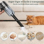 Aspirateur à Main, Aspirateur Portable Mini,22000PA Puissance, 4-en-1 de Voiture, léger pour Le Bureau, La Voiture, La Maison, L