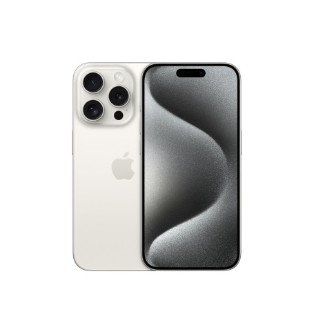 Apple iPhone 15 Pro, 128 Go - Blanc Titane - (Reconditionné)