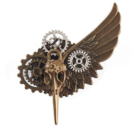 hero-s Steampunk Broche rétro Gear pour Dos Vestes Gothique