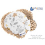 Medi Partners Coussin chauffant en noyaux de cerises pour bébé 180 g rond 15 cm 100% coton naturel chaleur + thérapie par le fro
