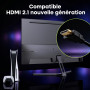 Amzfast Ecran PC Gaming 27 Pouces 280Hz/QHD Moniteur Incurvé 2K(2560 x 1440), 1ms MPRT, 1500R, sRGB 135%, Adaptive Sync,Eyes-Car