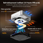 GEEKOM A8 Max Business Mini PC AMD Ryzen 7 8745HS, 16 Go DDR5 RAM | 1 To SSD (Évolutif) Compagnon IA productivité, 8 Ports USB, 