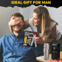 BIBURY Pince Multifonctions en Alliage de Titane et Acier Damas, Outil Multifonction, Multitool, Idee Cadeau Homme, Anniversaire