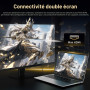 XWU Ordinateur Portable 15,6" avec 12 Go RAM,SSD 256 Go,écran 100% sRGB,processeur N4000 Win 11, Wi-FI 5 Double Bande,Bluetooth 