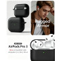 TNSNK Silicone pour AirPods Pro 3 Coque, 1-A10-Black | Silicone, Doux, léger, antiglisse, anti-rayures, Facile à transporter, Ch