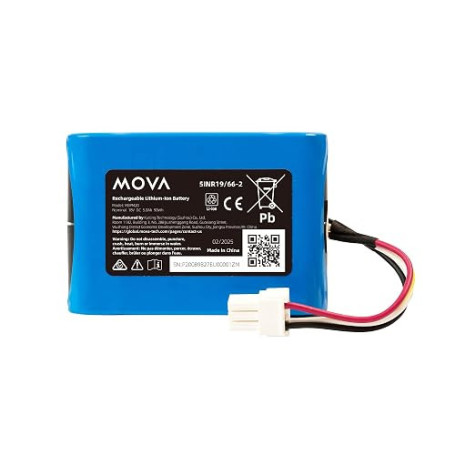 MOVA Batterie de Remplacement 5 Ah – Compatible avec Robot Tondeuse 600/1000, ViAX 250/500, LiDAX Ultra 800/1200/1600
