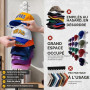Jcocylse Porte Casquette Murale & Support Casquette - Organisateur Pratique pour Casquettes | Accroche Casquette Élégant | Range