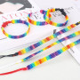 RUCUDIM Bracelets Ajustables de la Fierté, Bracelet Arc-en-ciel LGBT, Gays Lesbienne Bracelets de Fierté pour les Parades des Fi