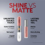 KIKO Milano Unlimited Double Touch - Teinte 106 Satin Ruby Red | Rouge à Lèvres Liquide 2 Étapes | Couleur + Gloss | Tenue 12 He