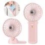 Lepwings Mini Ventilateur Portable USB Rechargeable, 4 Vitesses, Autonomie 5,5-16 Heures, Rotation 180°, Ventilateur de Poche Pl