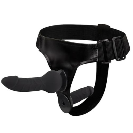 gakuane Gode Ceinture, Gode Réaliste avec 2 Godemichés, Strapon avec Sangle Réglable, Strap on Sex Toýs Femme Godemichets pour