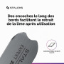 Staleks Pro Expert Manche en acier inoxydable pour limes adhésives et limes pochettes jetables (Manche droit)