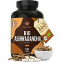 TRUE NATURE Ashwagandha Bio - (360 Gélules) - Extra Fort: 2600mg par jour | Withanolide - Bien-Être, Énergie, Stress - Vegan - S