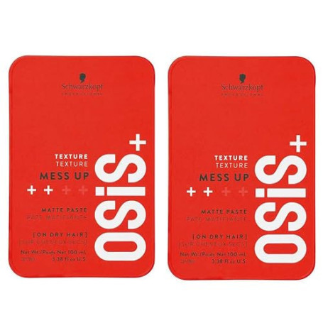 Schwarzkopf Professional OSiS Mess Up Pâte Mate Remodelable Pour Coiffures Courtes Décontractées Texture Sèche Diffusée Mouvemen