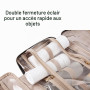 BAGSMART Trousse de Toilette Voyage à Suspendre Femmes Trousse Maquillage M | Imperméable Grande Voyage Accessoires Organisateur