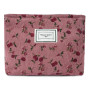 Aucuu Trousse de Toilette Voyage, Trousses de Maquillage en Toile, Trousse Maquillage Femme, Cosmétiques à Glissière Portable, S