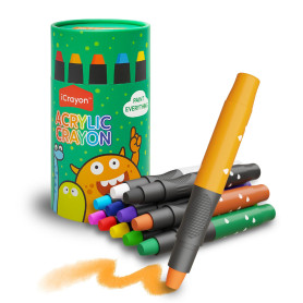 Bâtons de peinture enfant 12 couleurs, crayons torsadés lavables et non toxiques pour tout-petits, séchage rapide, sans taches, 