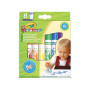 Crayola - Mini Kids, Feutres super, lavables, 12 unités, pointe arrondie | 12 feutres, Mini kids, Feutres super-lavables, Couleu