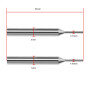 eMagTech Lot de 4 goupilles de démontage de lame de clé de voiture 1,42 mm 1,57 mm pour clé de voiture