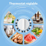 Comfee' 43L, Mini Frigo de Chambre, avec Chiller Box, Blanc | Contrôle de Température, Avec Compartiment Congélateur, Refroidiss