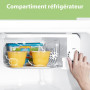 Comfee' 43L, Mini Frigo de Chambre, avec Chiller Box, Blanc | Contrôle de Température, Avec Compartiment Congélateur, Refroidiss