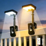 Lampe Solaire Extérieur avec Détecteur de Mouvement, Clip Solarleuchte 92 LED 600lm IP65, 3 Modes & 3 Températures de Couleur, R