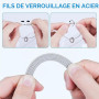 Teskyer 8 Pièces Porte Étiquette Bagage de Croisière, Imperméable à l'Eau, Transparent, Durable, avec Zip Seal, Boucles en Acier