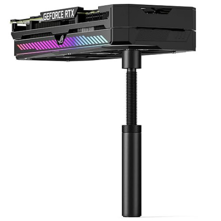 upHere Gaming Support GPU,Aluminium,Support Carte Graphique,Support Carte Graphique Verticale réglable en Hauteur,avec Aimant,L(