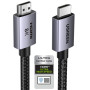 UGREEN 8K Câble HDMI 2.1 Certifié 10K 8K 60Hz Haute Vitesse 48Gbps (2M) | Cordon HDMI 4K 240Hz Aluminium DynamicHDR Dolby Atmos 