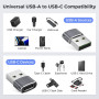 Basesailor Adaptateur USB vers USB C pour iPhone 18 17 17e 16 Pro Max Ultra | Type C Femelle USB A Mâle Convertisseur Chargeur p