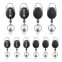 MFUSUL Lot de 10 porte-clés extensibles - Porte-badge rétractable - Cordon extensible pour porte-cartes, cartes d'identité, cart
