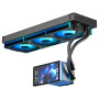 TZMRIT PF360-INF AIO Watercooling 360mm,Noir | écran 5.5" LCD Magnétique Rotatif|DIY|60Hz|320W TDP|3x Interstellar-V2 Daisy Chai