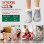 Niorasen Chaussettes Chausson Femme Homme, Pilou Pilou, Cadeau de Noël | Pantoufles Antidérapantes Thermiques, Chausson Hiver Po