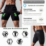 Smatstyle Short de Course Homme Court 2 en 1 Running Shorts Men Pantalon de Sport à séchage Rapide avec Poches Respirant Short d