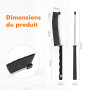 Ibergrif Brosse à Joints à Poils Durs, Lot de 3 Brosse Joint Carrelage | Brosses de Nettoyage des Interstices, Col en Acier Inox