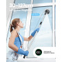 Leebein Brosse Électrique Nettoyage, Brosse Rotative Améliorée Étanche IPX7 avec 7 Têtes de Brosse, Manche Extensible et 2 Vites