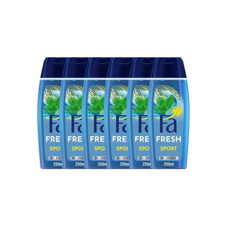 Fa, Gel Douche Homme Parfume Rafraichissant, Fresh, Sport, | Sensation de Fraicheur, Parfum Citron Menthe, Parfum frais, Longue