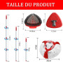 Recharges Serpillière Microfibre Compatibles avec Vileda Balai Serpillere Turbo 3en1, 4 Têtes Franges, 1 Brosses, 76-148cm 1 Man