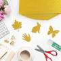 20x Papier Pailleté A4 250g/m² Doré Papier Brillant pour Loisirs Créatifs, Cartes & Décorations le scrapbooking et les projets d