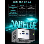 GMKtec M8 AMD Mini PC Ryzen 5 Pro 6650H 16GB LPDDR5 RAM + 512GB SSD PCIe3.0 NVME(Battre 7430U/5825U, 6C/12T 4,50 GHz), LAN Doubl