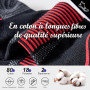 Niorasen Chaussettes de Sport Homme, 6 Paires, Courtes et Rembourrées | 80% coton avec mesh respirant, semelle en bouclette, sou
