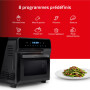 Ufesa Magnum, Four Electrique à Air, Air Fryer XXL, 23 L, Double Résistance, Économie D'énergie, 8 programmes, Rôtisserie, 1800 