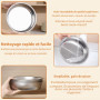 Berglander Lot de 3 Moules à Gâteau 8 Pouces, 20cm Moules Ronds en Acier Inoxydable pour gâteau à étages Non Toxiques & Sains, É