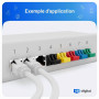 hb-digital Lot de 50 capuchons RJ45 anti-poussière pour réseau LAN - Prise réseau - Bouchons de protection contre la poussière e