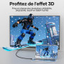 Kryoza Câble Mini HDMI vers HDMI 2M,4K@60Hz Câble Mini HDMI | Câble HDMI vers Mini HDMI Supporte UHD 3D HDR ARC,avec Raspberry P