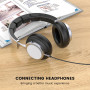 MOSWAG Câble Jack Stéréo de Rechange 3,5 mm à 2,5 mm Mâle,1M | Compatible avec les casques à réduction de bruit Bose 700, QuietC